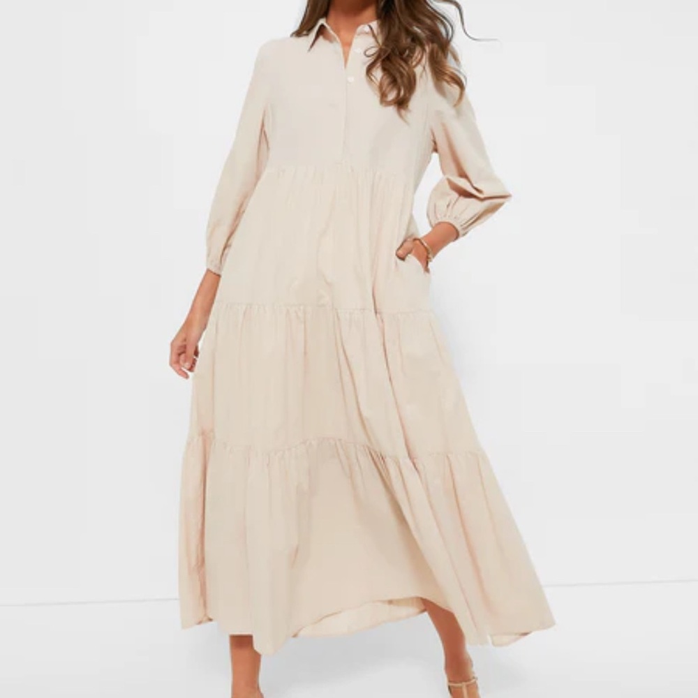 Tuckernuck Pomander Place sandstone Mabel Maxi Dress